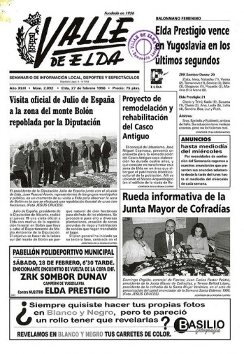N&uacute;mero 2.092 - 27 de febrero de 1998