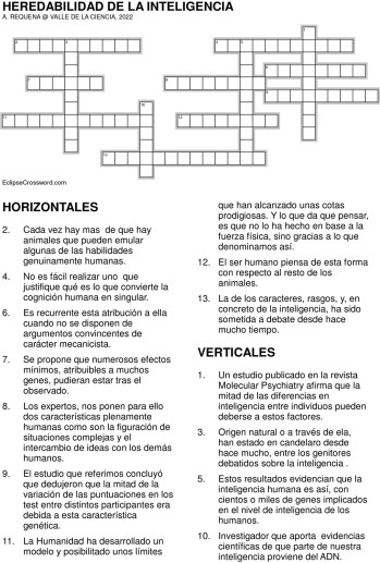 La heredabilidad de la inteligencia