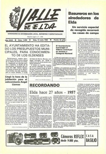 N&uacute;mero 1.438 - 13 de julio de 1984