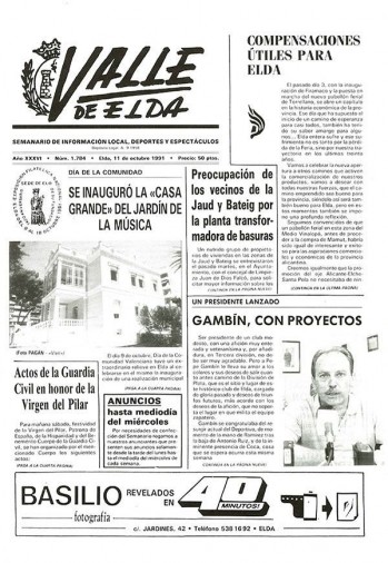 N&uacute;mero 1.784 - 11 de octubre de 1991