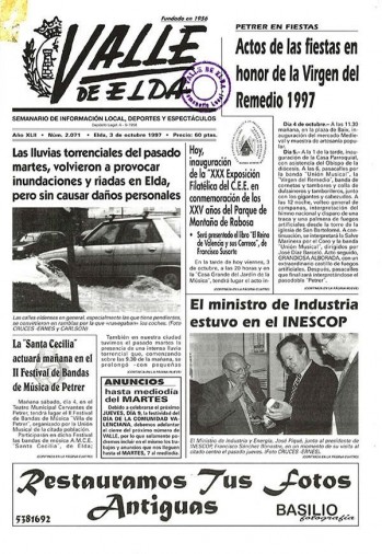 N&uacute;mero 2.071 - 3 de octubre de 1997