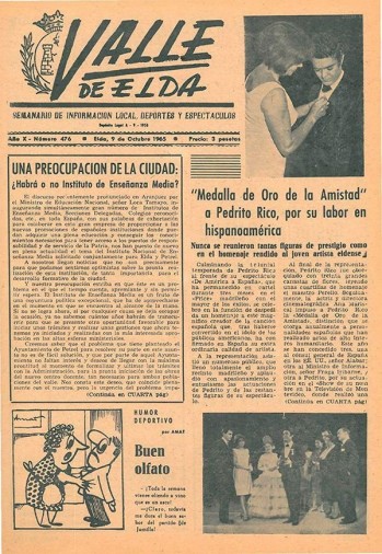 N&uacute;mero 0476 - 9 de octubre de 1965