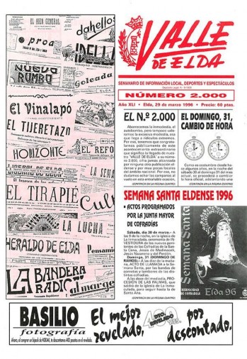 N&uacute;mero 2.000 - 29 de marzo de 1996