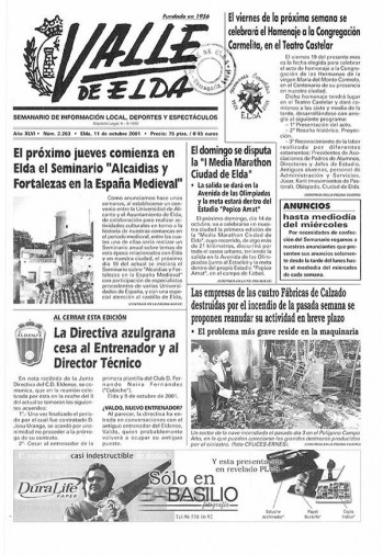 N&uacute;mero 2.263 - 11 de octubre de 2001