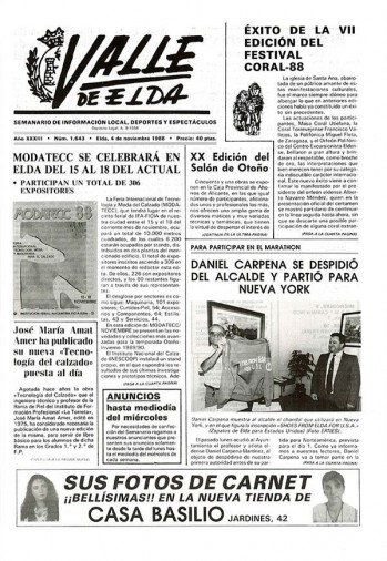 N&uacute;mero 1.643 - 4 de noviembre de 1988