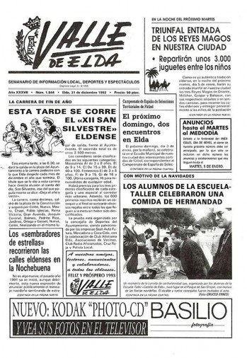 N&uacute;mero 1.844 - 31 de diciembre de 1992