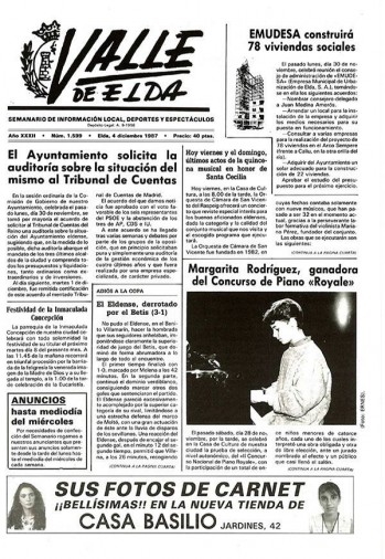 N&uacute;mero 1.599 - 4 de diciembre de 1987