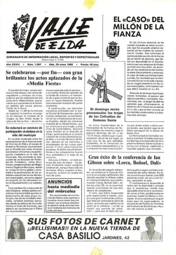 N&uacute;mero 1.607 - 29 de enero de 1988