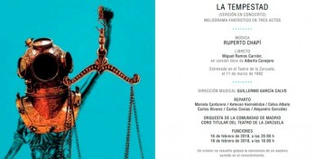 "La tempestad" de Chap&iacute;, vuelve al Teatro de la Zarzuela despu&eacute;s de 90 a&ntilde;os
