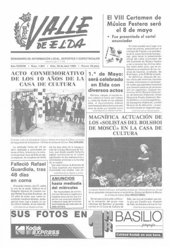 N&uacute;mero 1.861 - 30 de abril de 1993