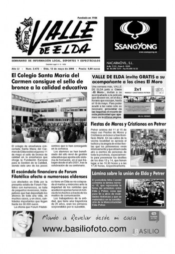 N&uacute;mero 2.472 - 12 de mayo de 2006