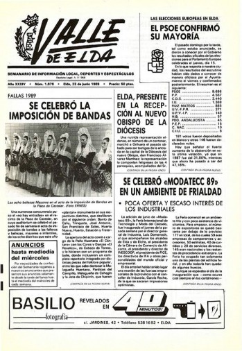 N&uacute;mero 1.676 - 23 de junio de 1989