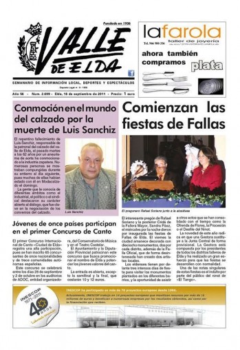 N&uacute;mero 2.699 - 16 de septiembre de 2011