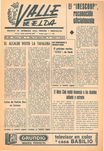 N&uacute;mero 1.016 - 14 de febrero de 1976