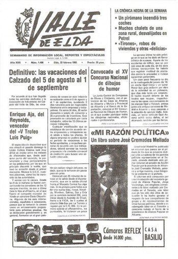 N&uacute;mero 1.466 - 22 de febrero de 1985