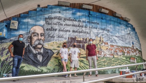 Inauguran el vistoso mural en homenaje a Emilio Castelar