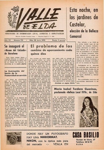 N&uacute;mero 0721 - 20 de junio de 1970