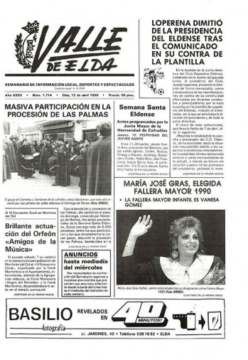 N&uacute;mero 1.714 - 12 de abril de 1990