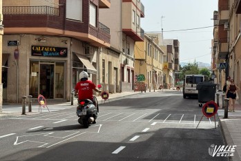 Elda mejora la red de aguas pluviales parte del asfaltado de la calle Don Quijote