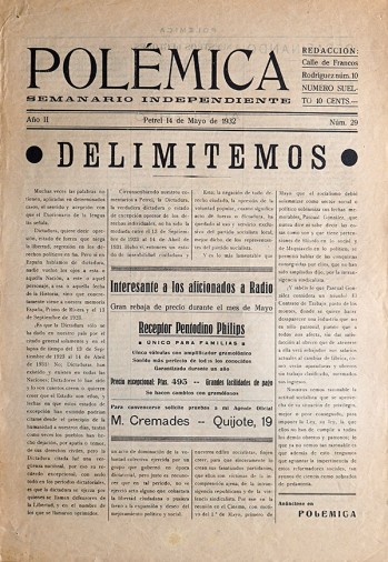 Pol&eacute;mica 29