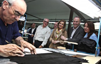 La ministra F&aacute;tima B&aacute;&ntilde;ez y Alberto Fabra destacan la creaci&oacute;n de empleo durante su visita a empresas de calzado eldenses