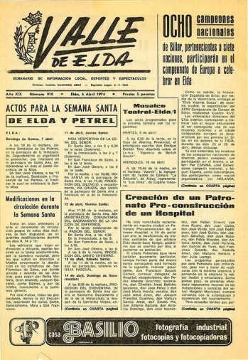 N&uacute;mero 0919 - 6 de abril de 1974