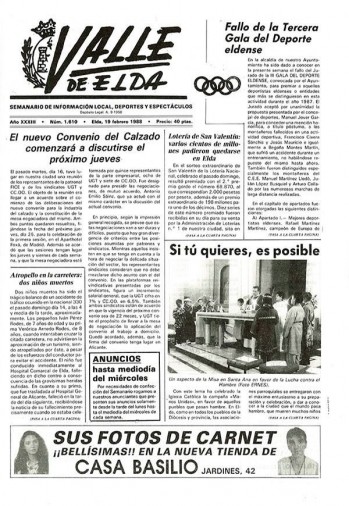 N&uacute;mero 1.610 - 19 de febrero de 1988