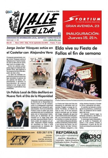 N&uacute;mero 2.912 - 16 de septiembre de 2016