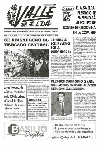 N&uacute;mero 2.121 - 16 de octubre de 1998