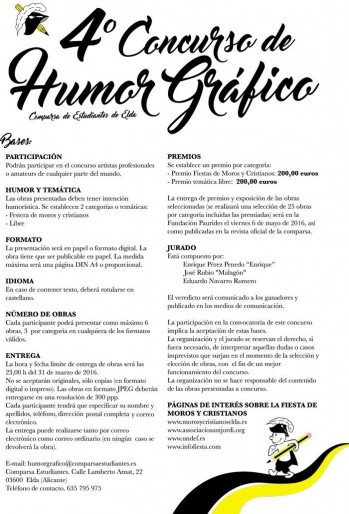La comparsa Estudiantes organiza la 4&ordf; edici&oacute;n de su concurso de humor gr&aacute;fico