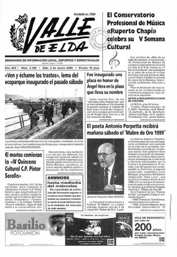 N&uacute;mero 2.189 - 3 de marzo de 2000