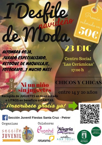 La Comisi&oacute;n de la Santa Cruz de Petrer organiza su primer Desfile navide&ntilde;o juvenil