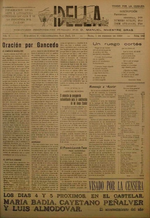 Idella nº 189<span>Año 1930</span>