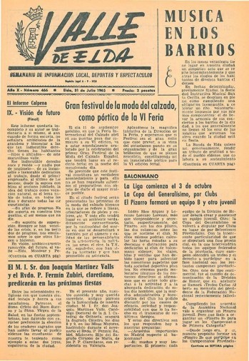 N&uacute;mero 0466 - 31 de julio de 1965