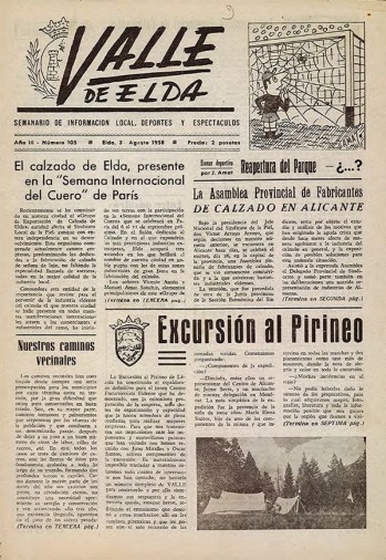 N&uacute;mero 0105 - 30 de agosto de 1958