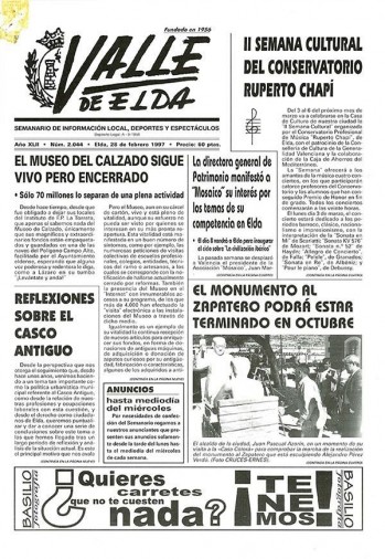 N&uacute;mero 2.044 - 28 de febrero de 1997