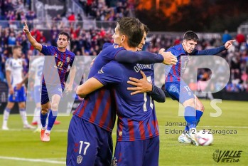Juanto Ortu&ntilde;o y V&iacute;ctor Garc&iacute;a empatan como mejores jugadores azulgranas ante el Real Zaragoza