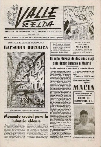 N&uacute;mero 0170 - 28 de noviembre de 1959