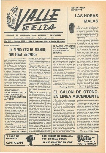 N&uacute;mero 1.255 - 8 de noviembre de 1980