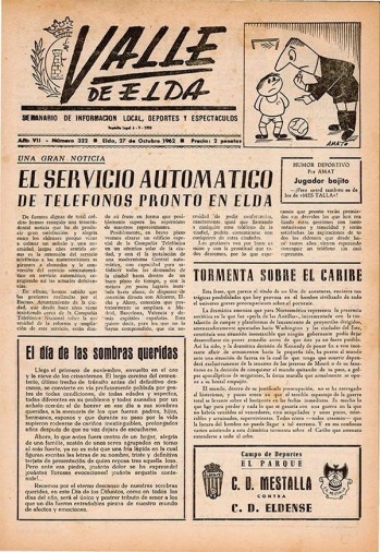 N&uacute;mero 0322 - 27 de octubre de 1962
