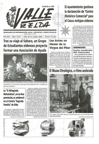 N&uacute;mero 2.217 - 20 de octubre de 2000