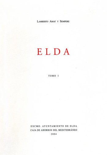Elda. Tomo  I