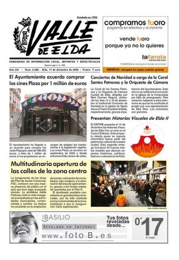 N&uacute;mero 2.625 - 11 de diciembre de 2009