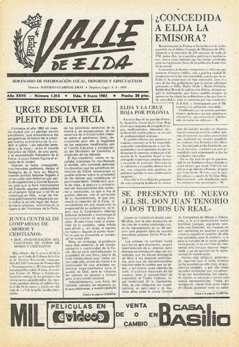 N&uacute;mero 1.313 - 9 de enero de 1982