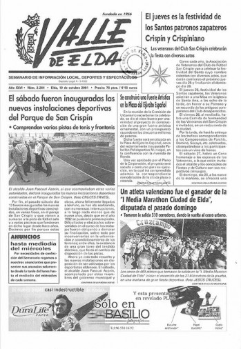 N&uacute;mero 2.264 - 19 de octubre de 2001