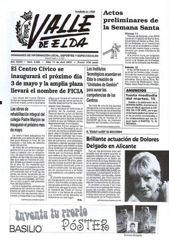 N&uacute;mero 2.335 - 11 de abril de 2003