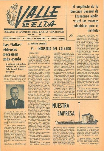 N&uacute;mero 0455 - 15 de mayo de 1965