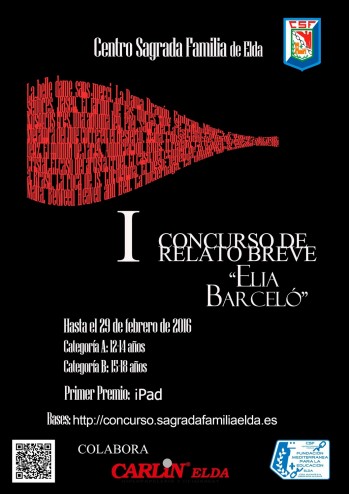 El colegio Sagrada Familia organiza el primer "Concurso de relato breve Elia Barcel&oacute;"