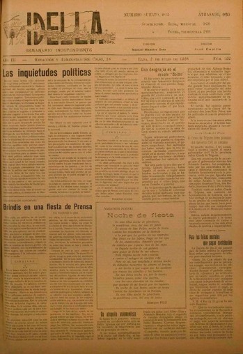 Idella n&ordm; 122 - A&ntilde;o 1928