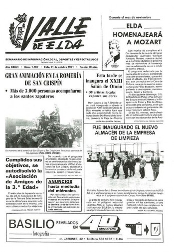 N&uacute;mero 1.787 - 31 de octubre de 1991